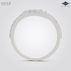 Arias by Lara Dutta Square Geometric Halo Ring