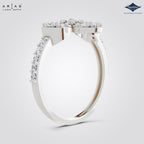 Arias by Lara Dutta Four Petal Floral Cluster Ring