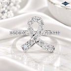 Arias by Lara Dutta Infinity Loop Diamond Statement Ring