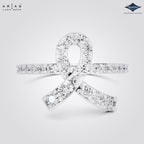 Arias by Lara Dutta Infinity Loop Diamond Statement Ring