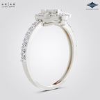 Arias by Lara Dutta Round Floral Halo Ring