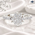 Arias by Lara Dutta Floral Statement Cluster Ring