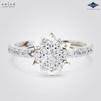 Arias by Lara Dutta Floral Statement Cluster Ring