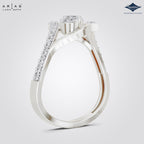 Arias by Lara Dutta Interlocking Openwork Diamond Ring