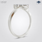 Arias by Lara Dutta Floral Cluster Statement Ring