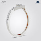 Arias by Lara Dutta V Shape Chevron Diamond Ring