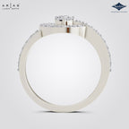 Arias by Lara Dutta Round Halo Solitaire Style Ring