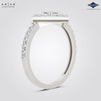 Arias by Lara Dutta Square Halo Diamond Ring