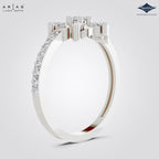 Arias by Lara Dutta Six Petal Floral Diamond Ring