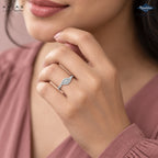 Arias by Lara Dutta Marquise Eye Shape Diamond Ring