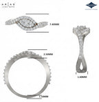 Arias by Lara Dutta Marquise Eye Shape Diamond Ring