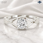 Arias by Lara Dutta Round Solitaire Diamond Ring