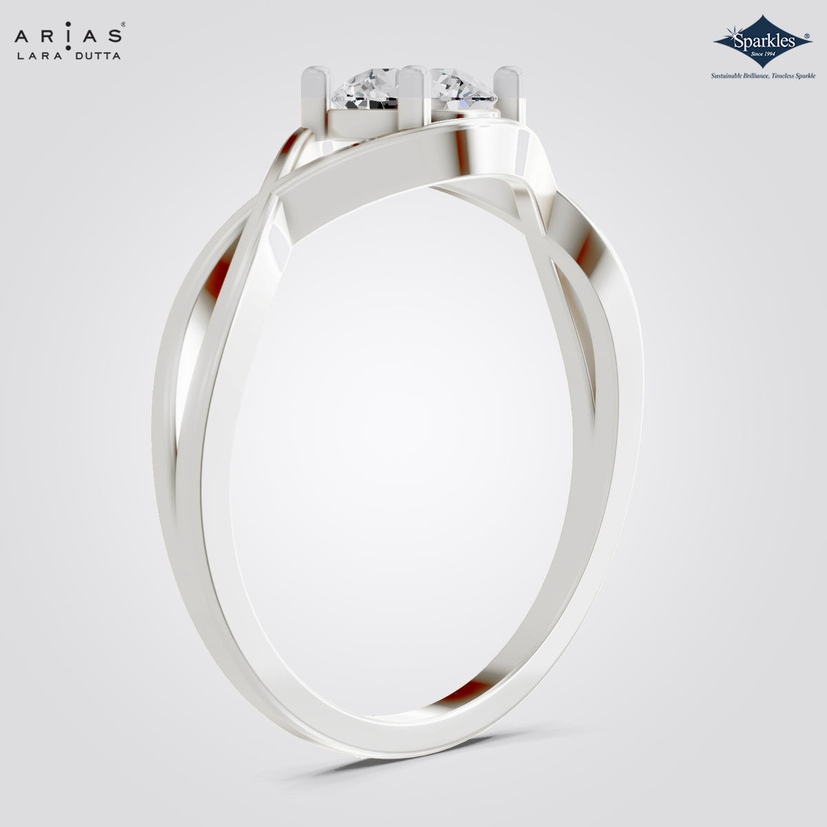 Arias by Lara Dutta Round Solitaire Diamond Ring