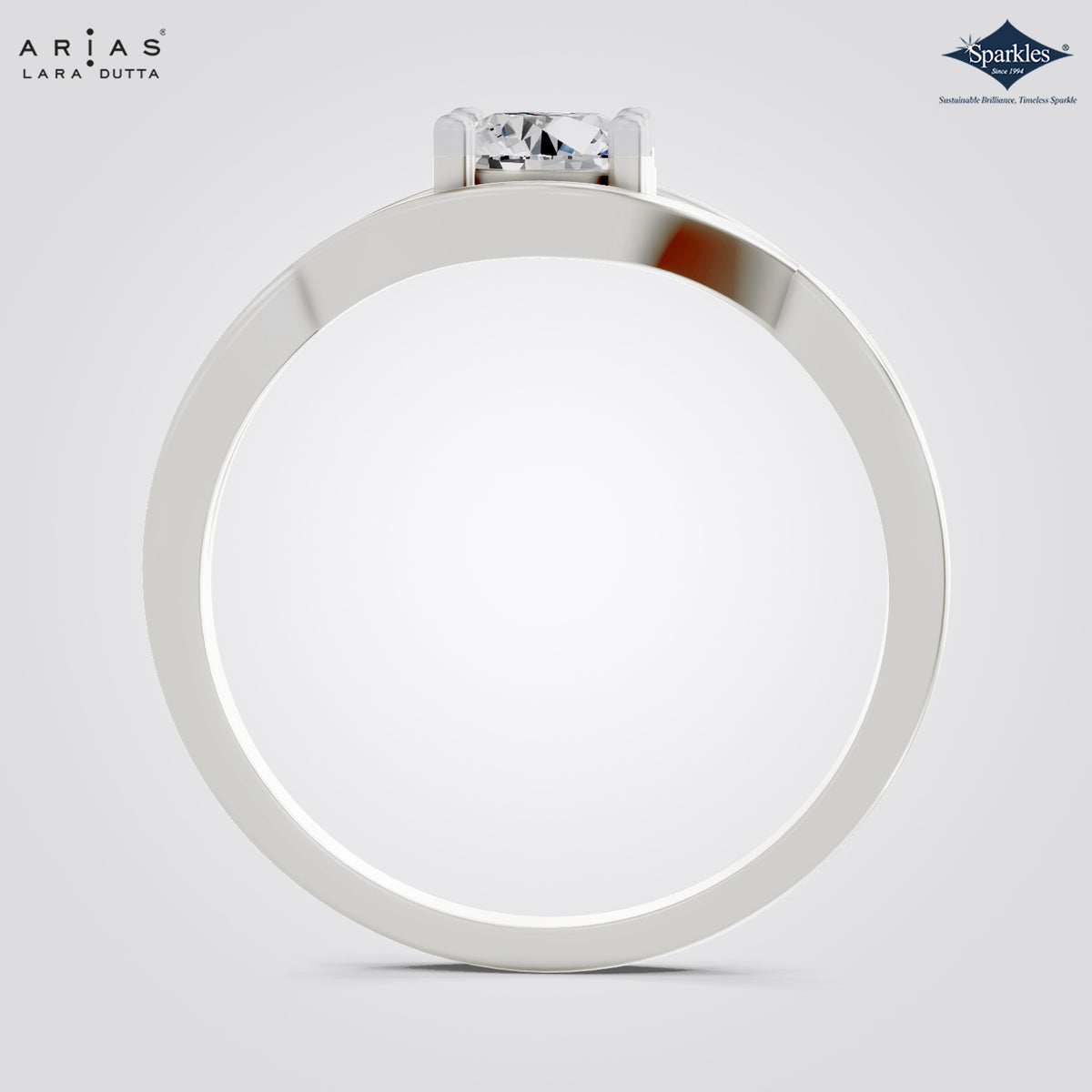 Arias by Lara Dutta Round Solitaire Diamond Ring