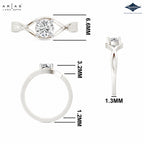 Arias by Lara Dutta Round Solitaire Diamond Ring