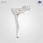 Arias by Lara Dutta Double Loop Statement Ring
