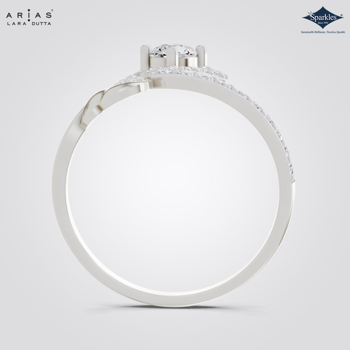 Arias by Lara Dutta Double Loop Statement Ring