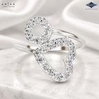 Arias by Lara Dutta Interlocking Loop Diamond Ring