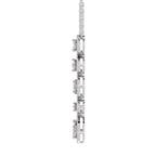 1.76 Carat Multi-Diamond Drop Necklace 14K - White Gold