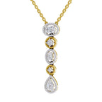 1.76 Carat Multi-Diamond Drop Necklace 14K