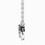 1.87 Carat Pear Shape Trio of Grace Diamond Pendant Necklace 14K - White Gold
