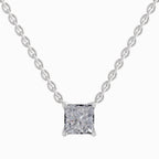 1.2 Carat Princess Shape Solitaire Diamond 14K - White Gold