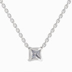 1.2 Carat Princess Shape Solitaire Diamond 14K - White Gold