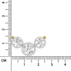Lustrous Round Halo Diamond Necklace