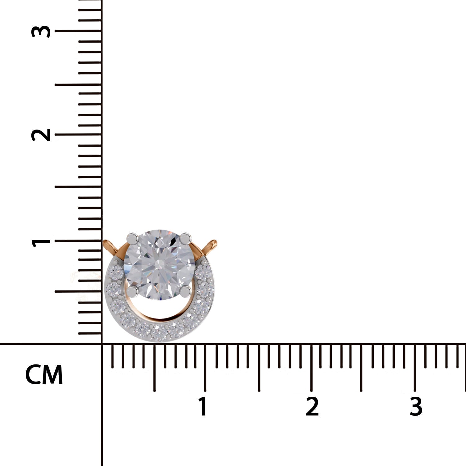 Gleaming Halo Diamond Necklace