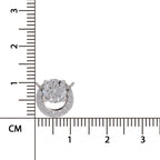 Gleaming Halo Diamond Necklace
