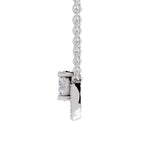1.15 Carat Halo Diamond Necklace 14K - White Gold