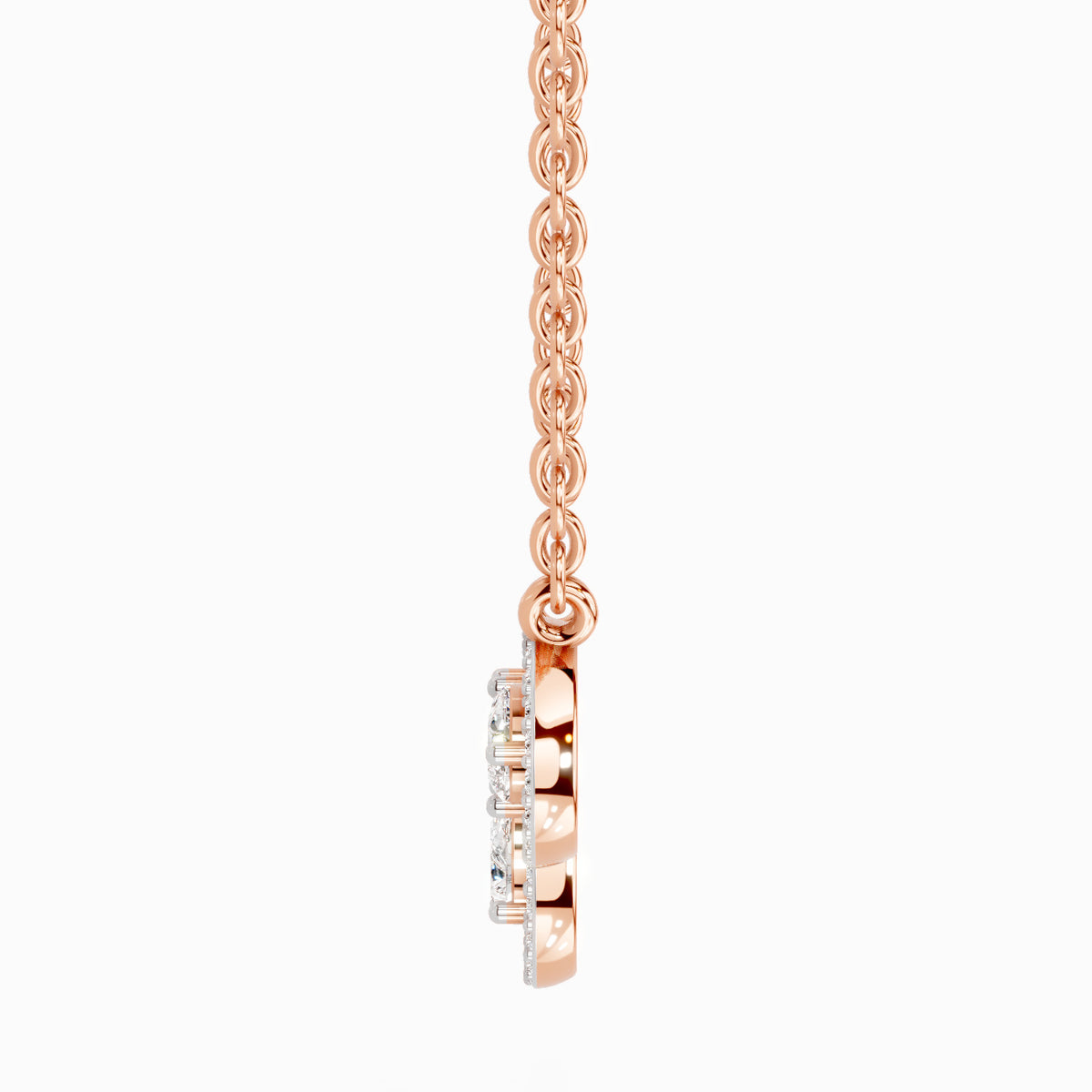 Timeless Pear Trio Diamond Necklace