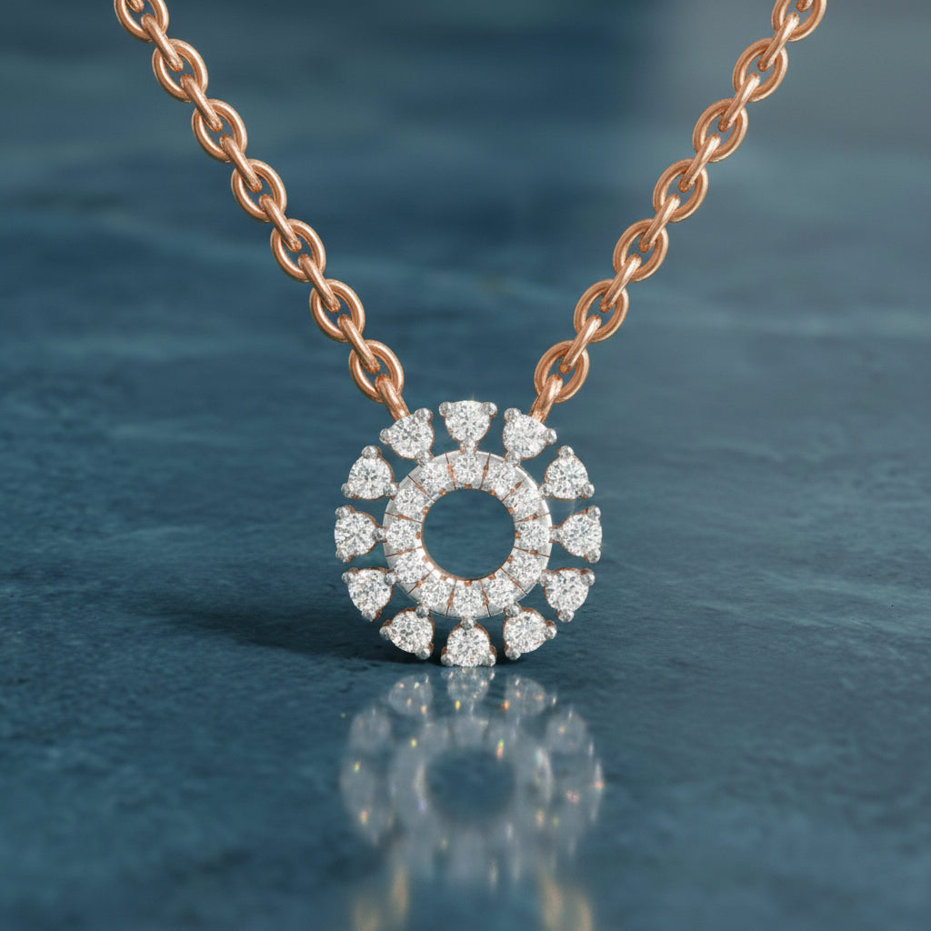 Iconic Round Diamond Necklace