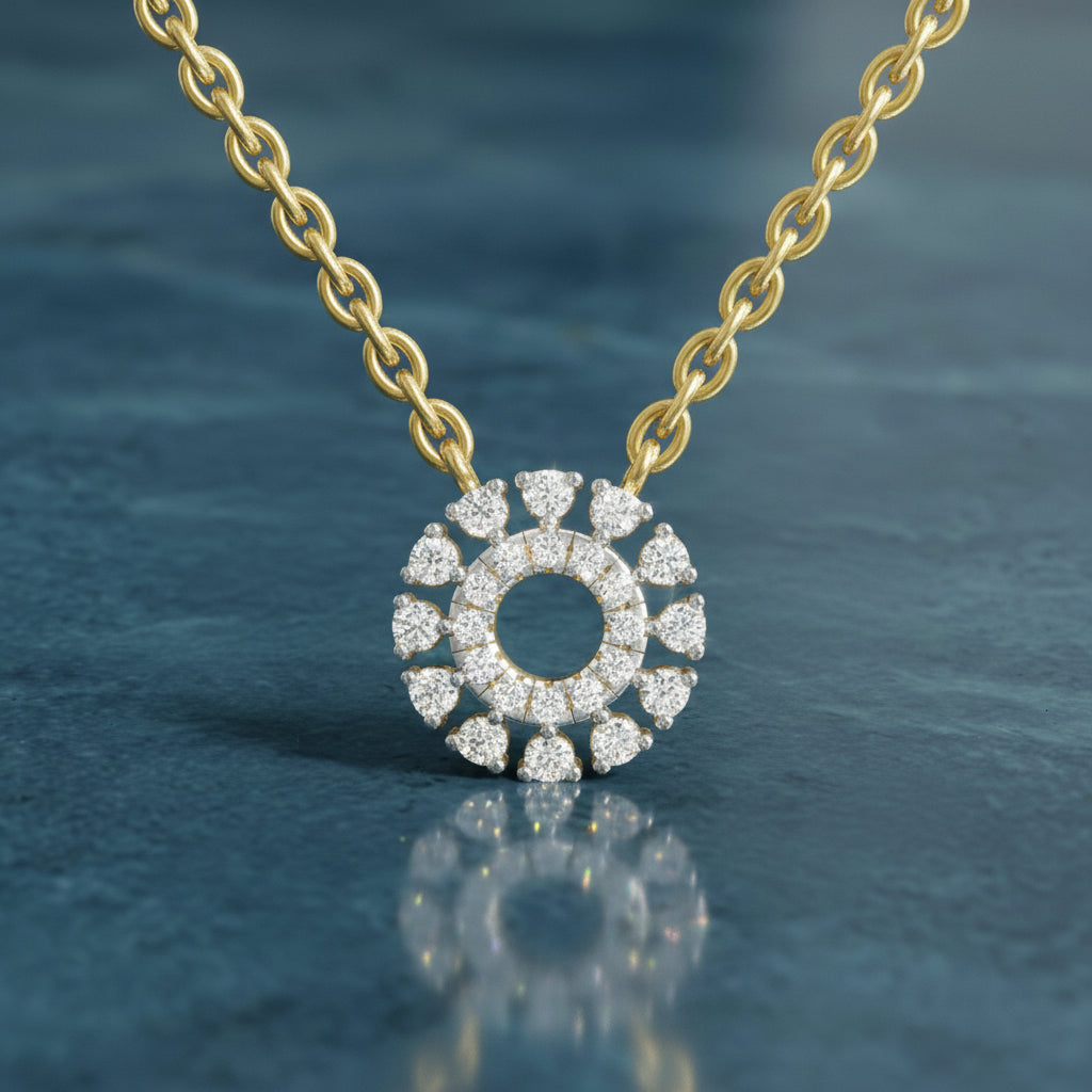 Iconic Round Diamond Necklace
