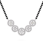 1 Carat Halo Diamond Necklace 14K - White Gold