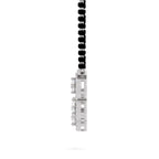 1 Carat Halo Diamond Necklace 14K - White Gold