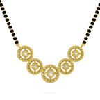 1 Carat Halo Diamond Necklace 14K