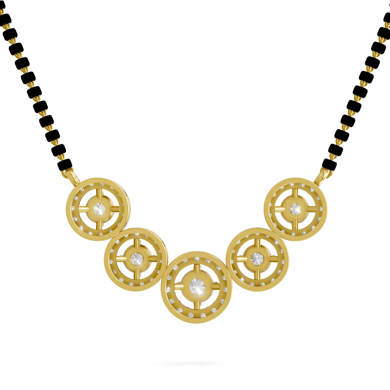 1 Carat Halo Diamond Necklace 14K