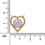Lustrous Heart Halo Diamond Necklace
