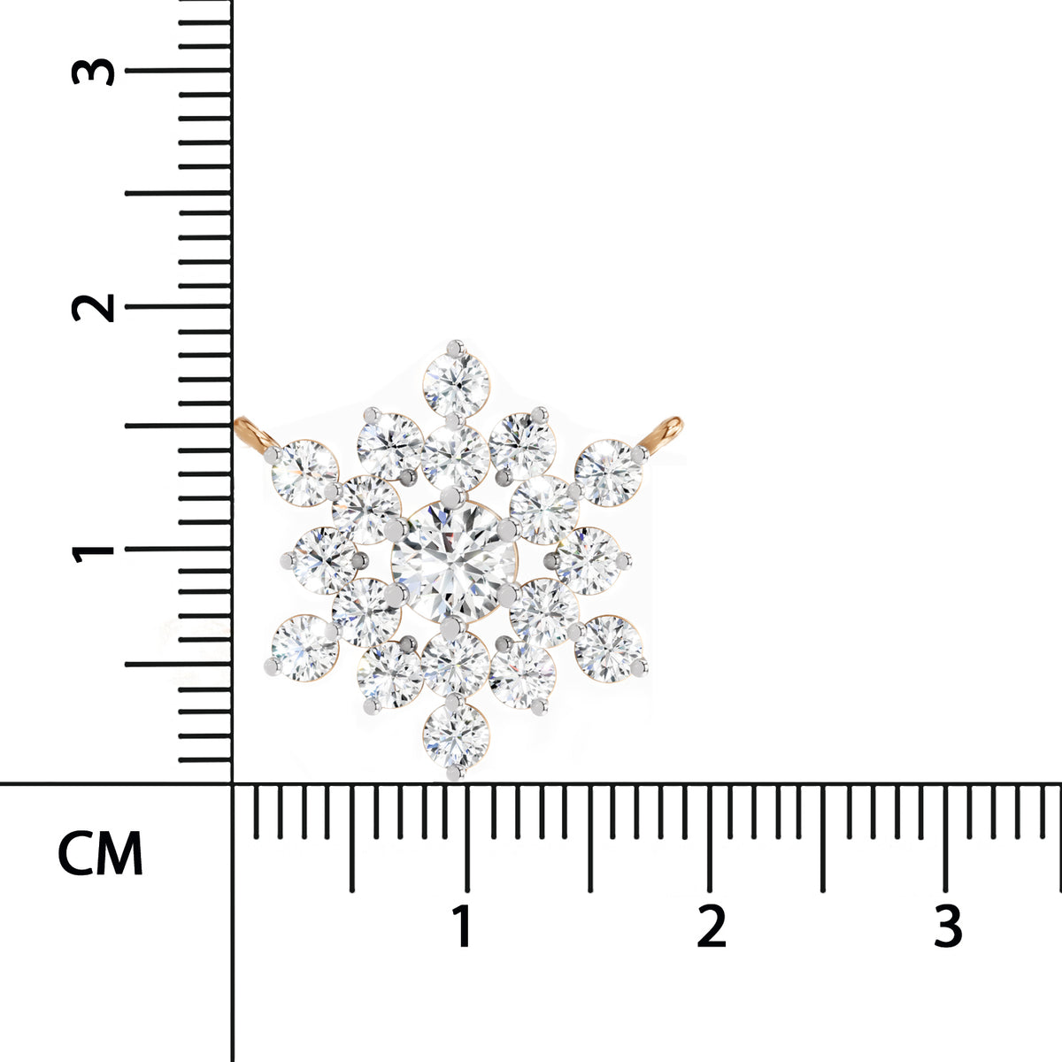 Radiant Round Floral Diamond Necklace