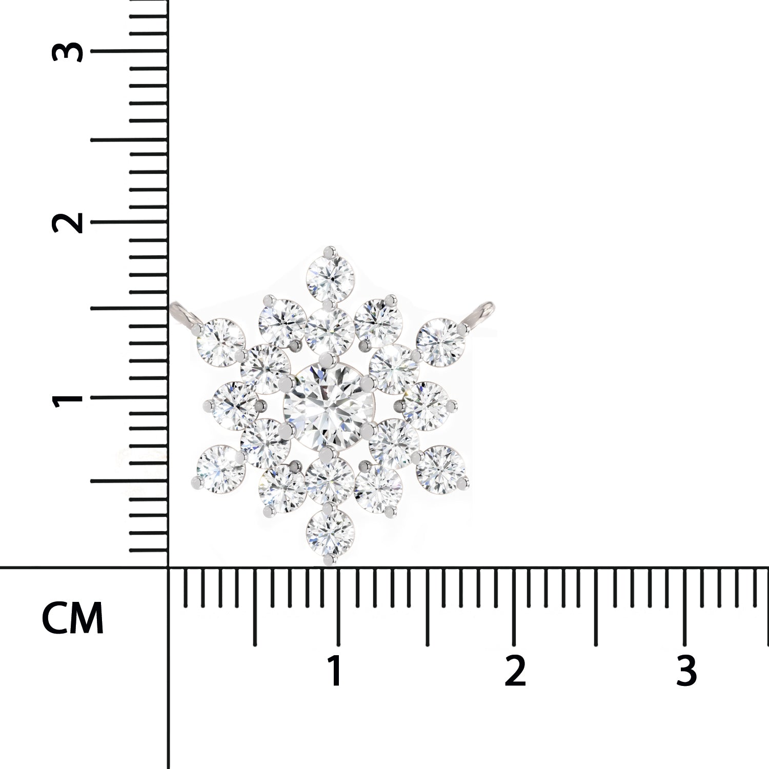Radiant Round Floral Diamond Necklace