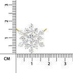 Radiant Round Floral Diamond Necklace