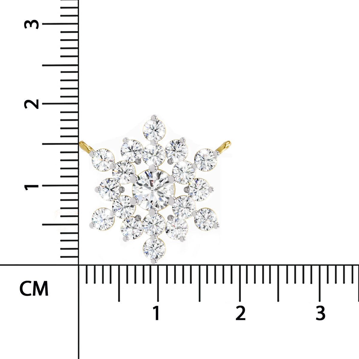Radiant Round Floral Diamond Necklace