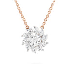Delicate Floral Diamond Necklace