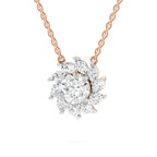 Delicate Floral Diamond Necklace