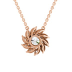 Delicate Floral Diamond Necklace