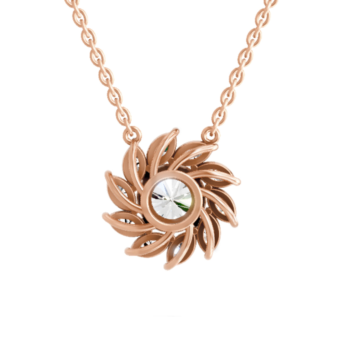 Delicate Floral Diamond Necklace