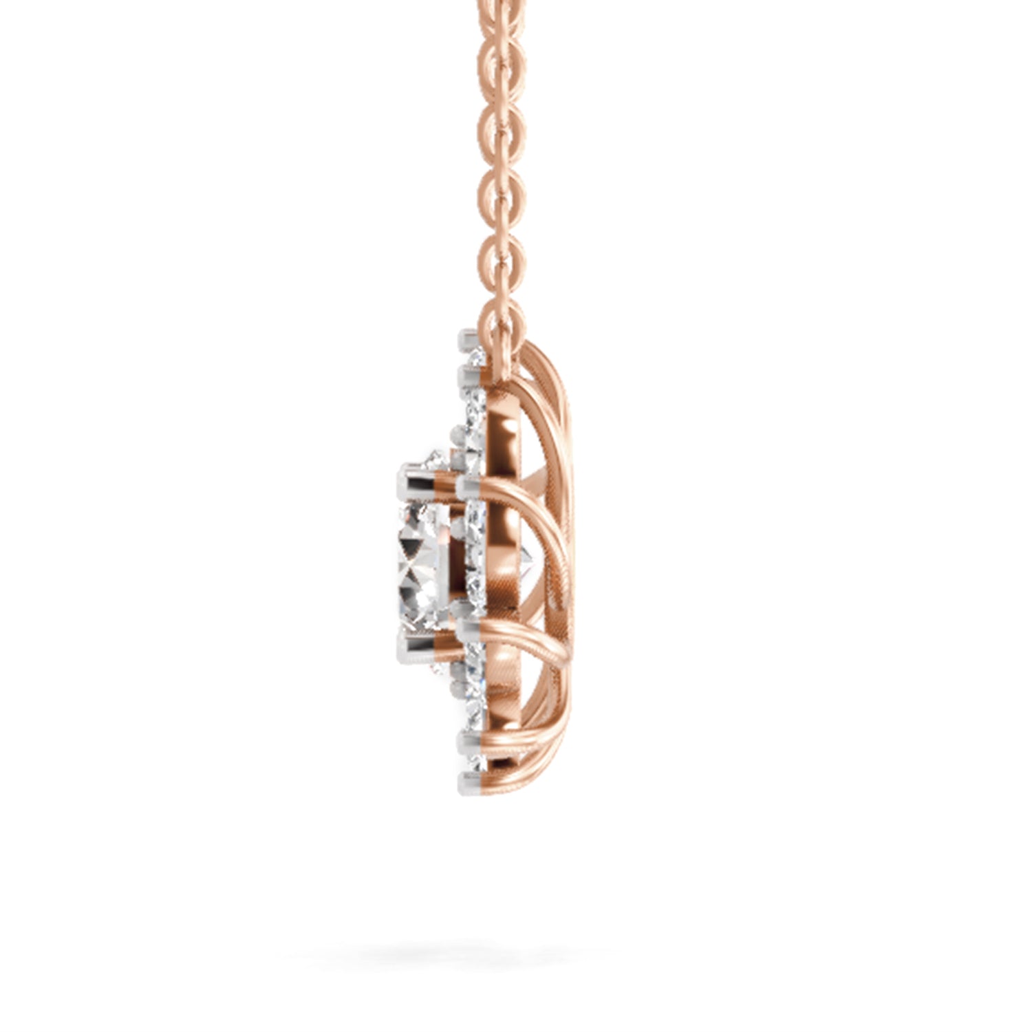 Delicate Floral Diamond Necklace