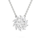 Delicate Floral Diamond Necklace