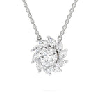 Delicate Floral Diamond Necklace